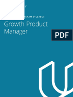 Growth Product Manager: Nanodegree Program Syllabus