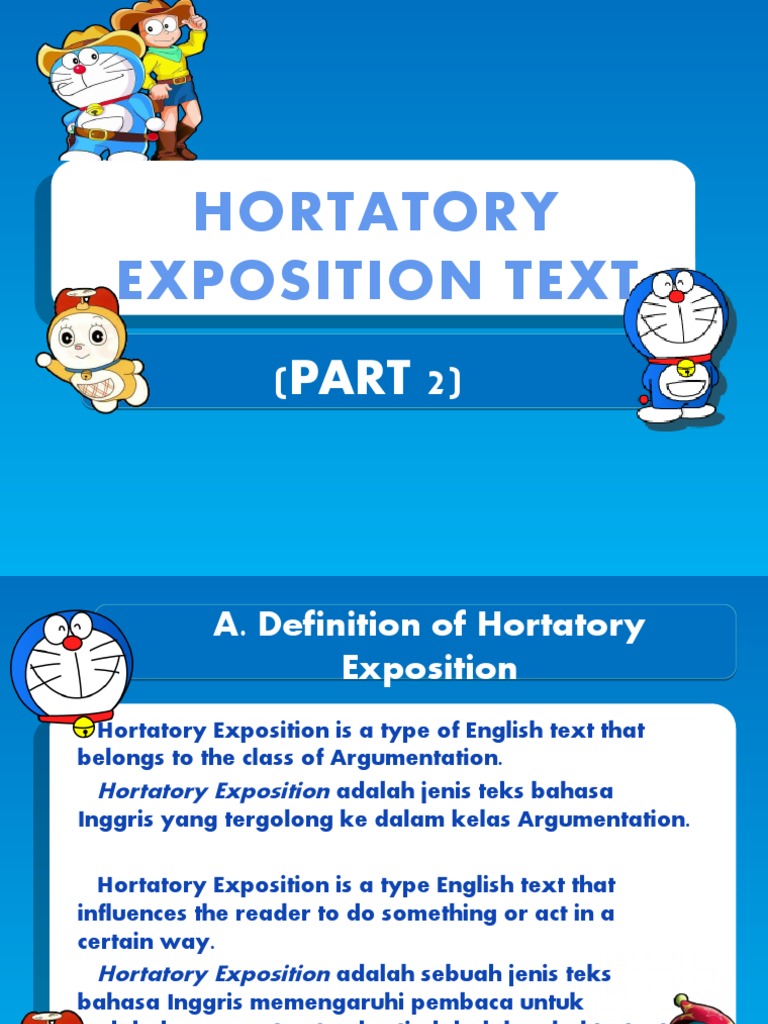 Memahami Teks Hortatory Exposition | PDF | Karier & Perkembangan ...
