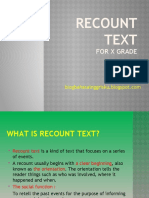 Recount Text Presentasi