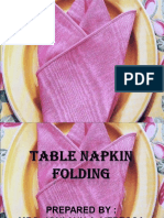 Napkin Folding Demo - Feb 2019