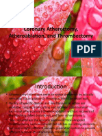 Coronary Atherectomy, Atheroablation, and Thrombectomy