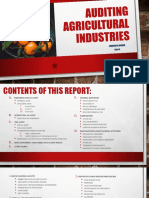 Auditing Agricultural Industries - Prelim Report