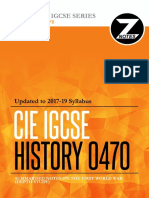 Znotes // Igcse Series: Summarised Notes ON THE First World WAR (Depth Study)