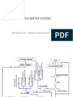 Feed Water System: Presented By:-Dinesh Kumar Sahu