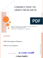 Market Research Intro