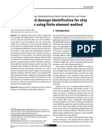 Vibration-Based Damage Identification For Ship Sandwich Plate Using Finite Element Method