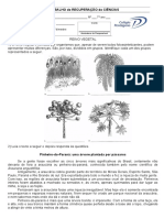 Trabalho de Recuperação de Ciências