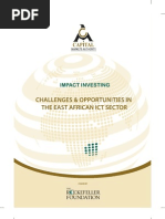 Impact Investing Challenges & Opportunities in The East African ICT Sector