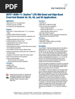 Sky5 - 8096-11: Skyone Lite Mid-Band and High-Band Front-End Module For 3G, 4G, and 5G Applications