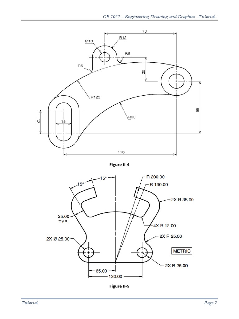 GE 1021 - Engineering Drawing and Graphics - Tutorial | PDF ...
