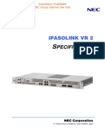 Pecification: Ipasolink VR 2