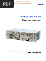 Pecifications: Ipasolink VR 10