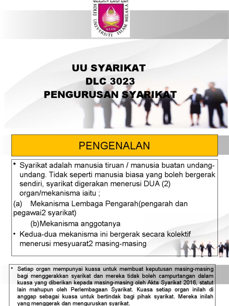 Pengurusan Syarikat Pdf