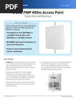 3 GHZ PMP 450M Access Point: Subscriber and Backhaul