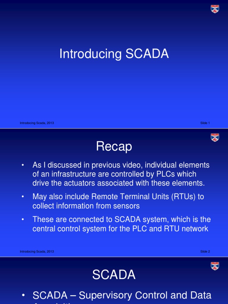 Introducing SCADA | PDF | Scada | Computer Architecture