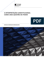 A Interpretacao Constitucional Como Uma Questao de Poder Versao Artigo Capa 0