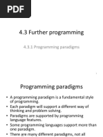 4.3.1 Programming Paradigms