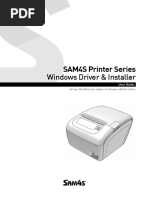 Windows Driver & Installer: SAM4S Printer Series