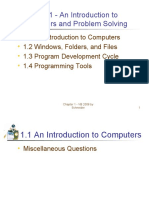 Chapter 1 - An Introduction To Computers and Problem Solving