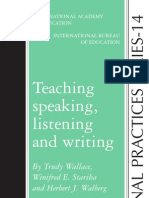 Teaching Speaking Listening and Writing