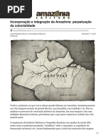 amazonialatitude.com-IncorporaÃ§Ã£o e integraÃ§Ã£o da AmazÃ´nia perpetuaÃ§Ã£o da colonialidade