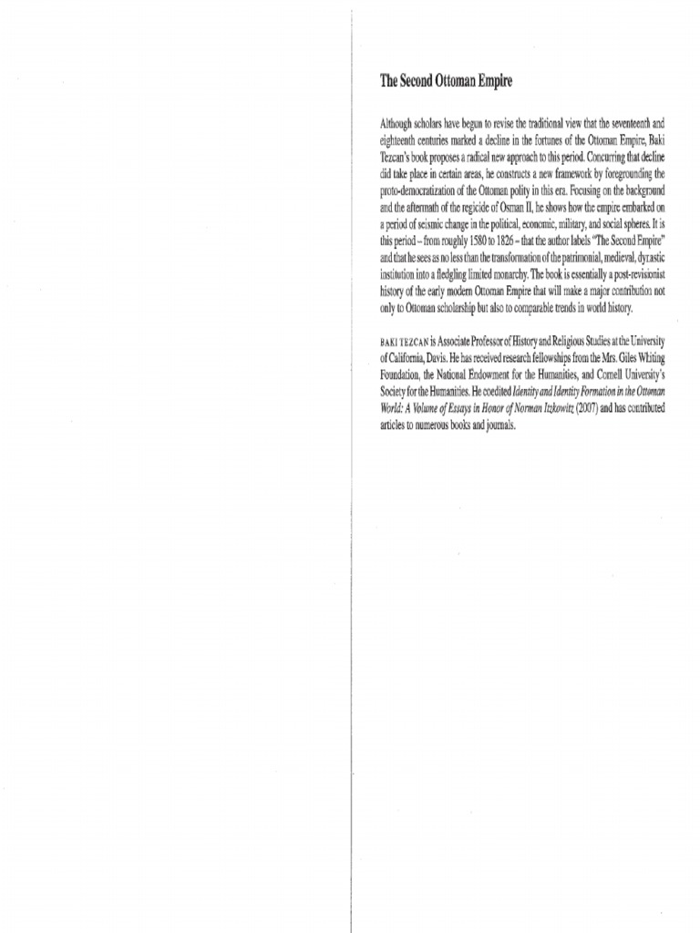 The Second Ottoman Empire Political and | PDF
