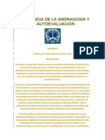 Importancia de La Andragogia y La Autoevaluacion