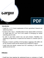 Cargill India PVT - LTD: B2B Management