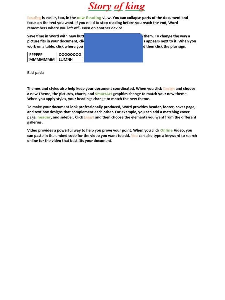 Story of King | PDF