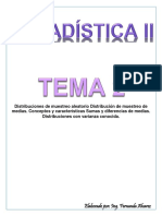 TEMA 2 Distribuciones Muestrales ESTADISTICA II