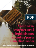 Violencia Estructural y Feminismo Apuntes para Una Discusión