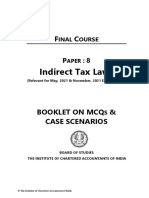 Indirect Tax Laws: Inal Ourse