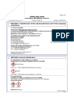 Safety Data Sheet: SECTION 1: Identification of The Substance/mixture and of The Company/ Undertaking