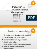 Introduction To Distribution Channel Management