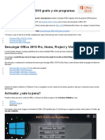 Claves para Activar Office 2019 GENERICAS