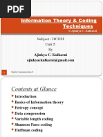 Information Theory & Coding Techniques-DCom