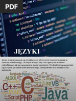 Prezentacja o Jezykach Programowania | PDF