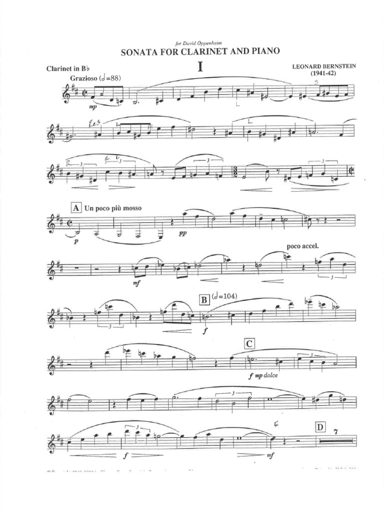 Leonard Bernstein Sonata For PDF
