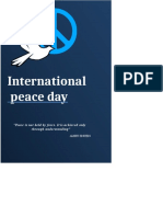 International Peace Day: "Peaceisnot Heldby Force - Itisachieved Only Through Understanding"