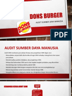 Audit Dons Burger