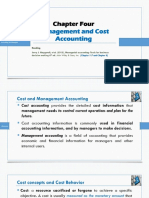 Chapter Four Management and Cost Accounting