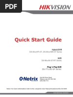 Quick Start Guide: Ds-90Xxhfi-St, Ds-90Xxhwi-St Series