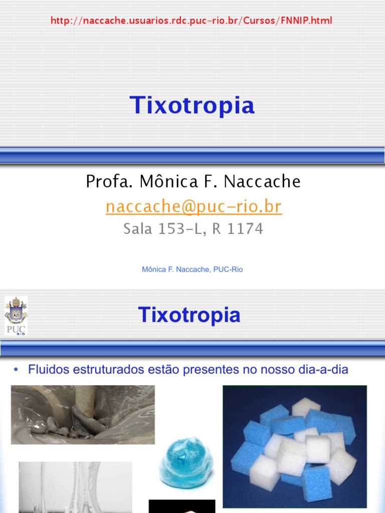 Compreendendo a Tixotropia | PDF | Viscoelasticidade | Matéria ...