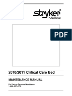 2010/2011 Critical Care Bed: Maintenance Manual