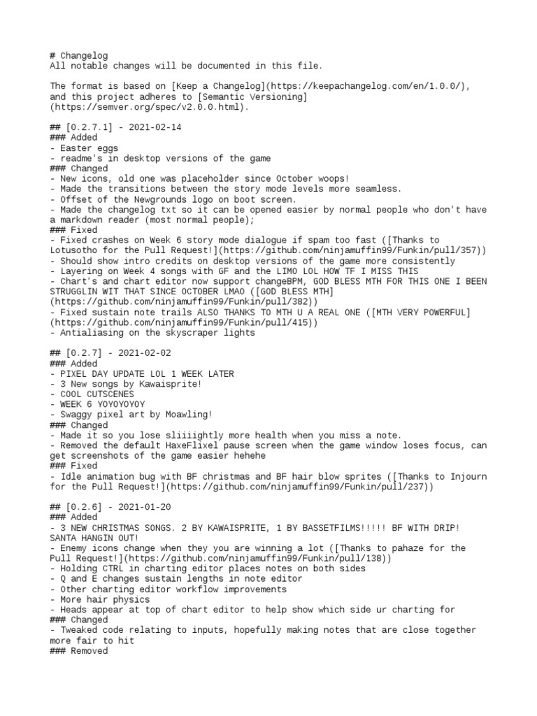 Changelog | PDF | Computing | Software