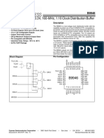 3.3V, 160-Mhz, 1:10 Clock Distribution Buffer: Product Features Description