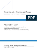 Object-Oriented Analysis and Design: Chapters 12-14: Introduction To Design