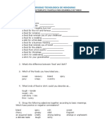 Homework Module 2 Template - Describing Food - Relationships