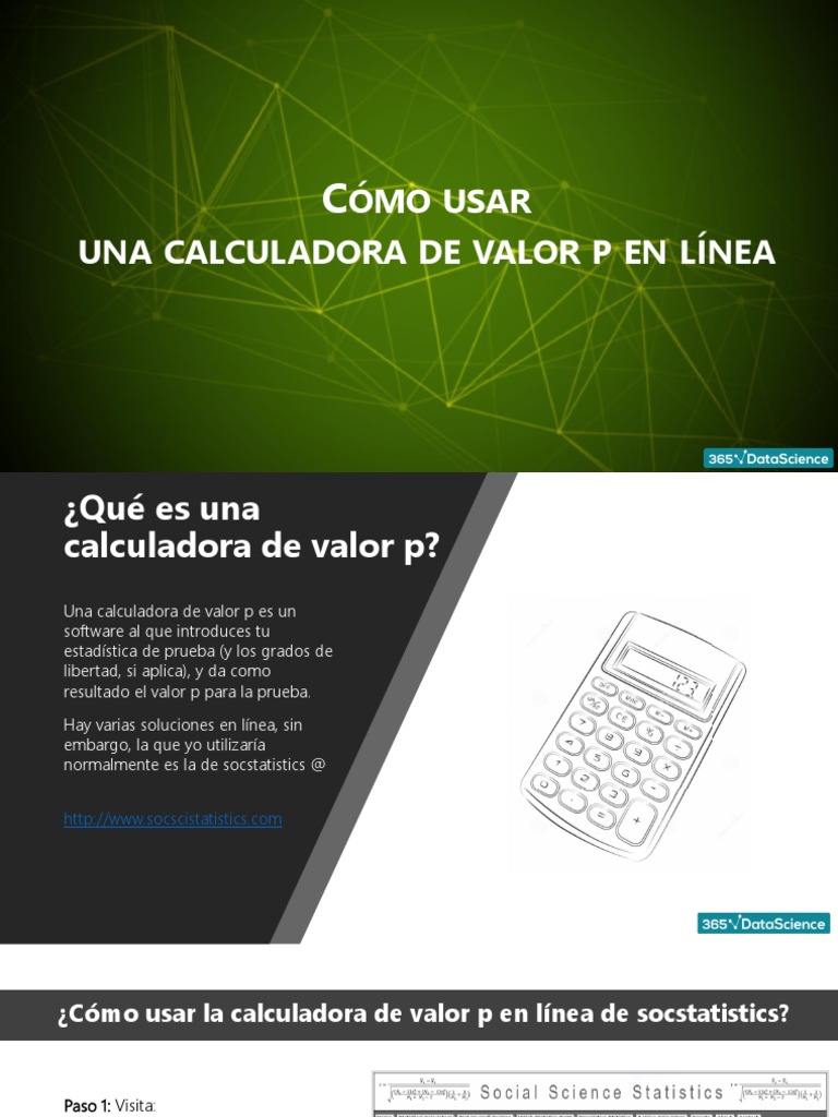 Calculadora Valor P PDF | Informática | Enseñanza de matemática