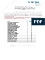 Processo Seletivo ENEM 2021: Convocados para Matrícula em Ciências Econômicas